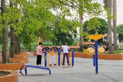 蘆苞鎮村前空地變身多功能休閑小公園，推動村民健康生活與技術轉讓融合發展